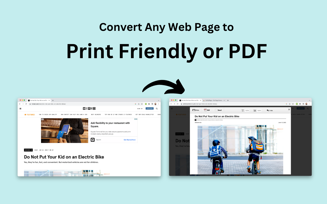 PrintFriendly - Print and PDF Web Pages